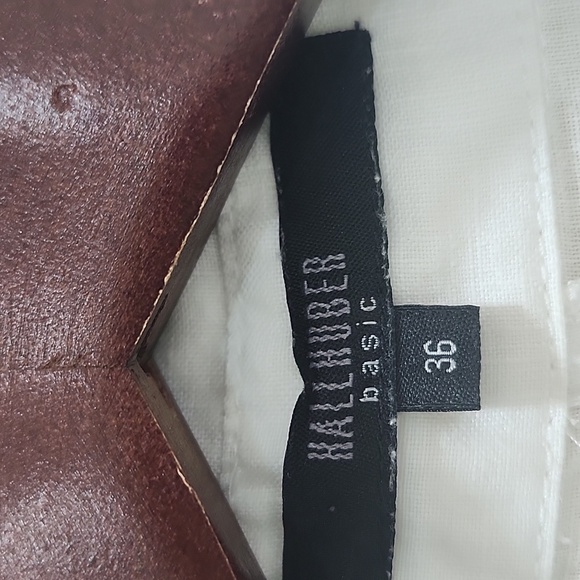 Hallhuber basic 100 % Leinen  Elegant White Button-Up Dress - Picture 2 of 16